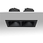 ART-SQ-180x2 LED светильник встраиваемый полуповоротный Downlight   -  Встраиваемые светильники 